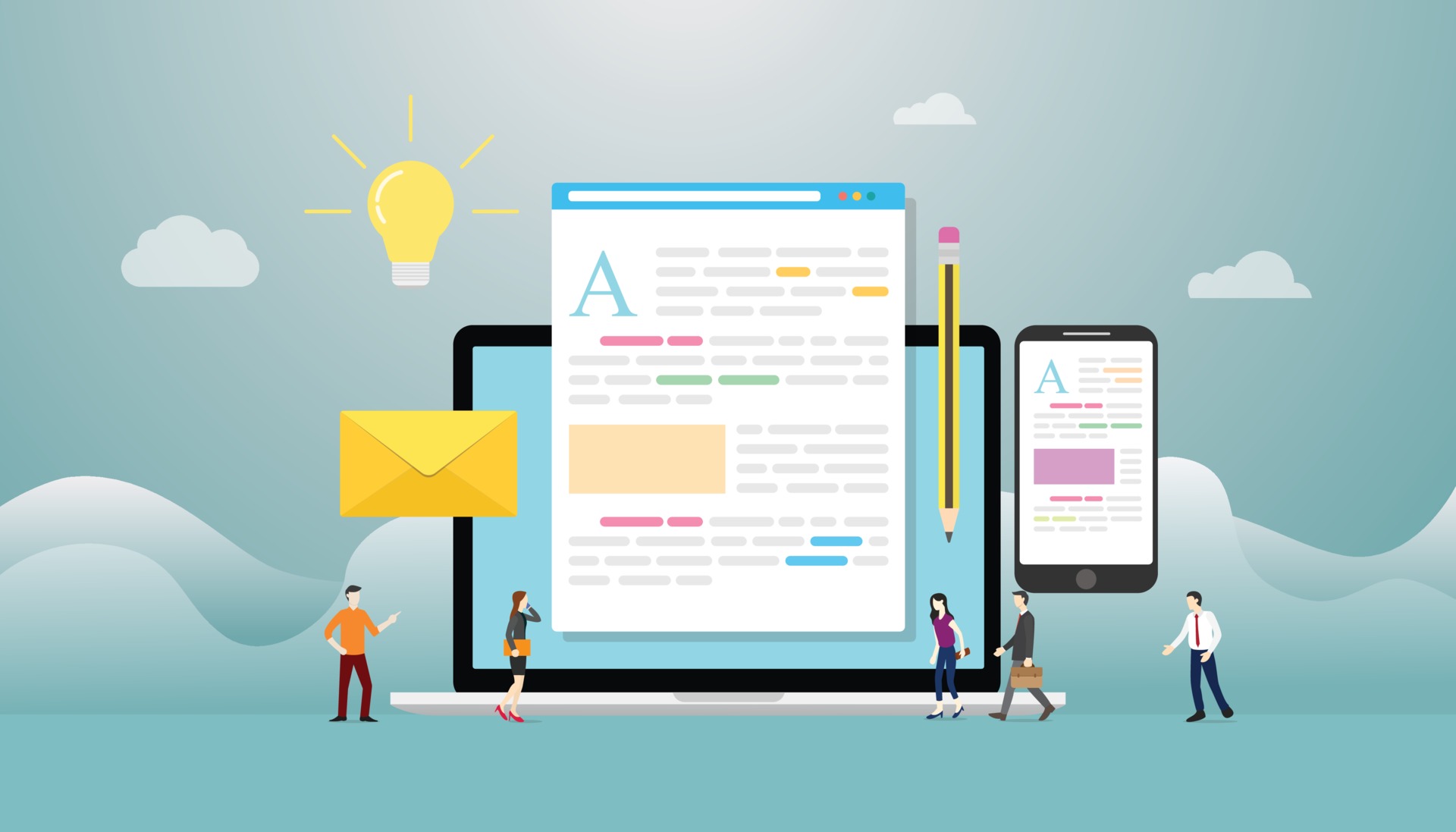 blog-creative-concept-with-laptop-computer_